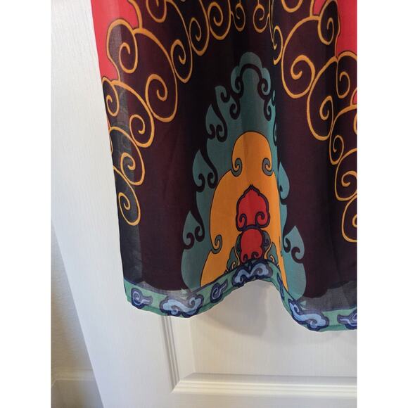 Modcloth Boho Mandala Print Vibrant Colors Sleeveless Maxi Dress, Women's Medium - Picture 8 of 14